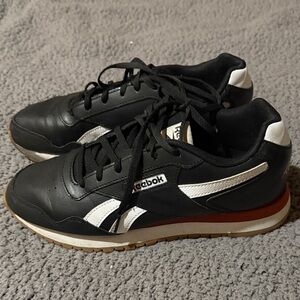 Reebok Black and White Athletic Shoes